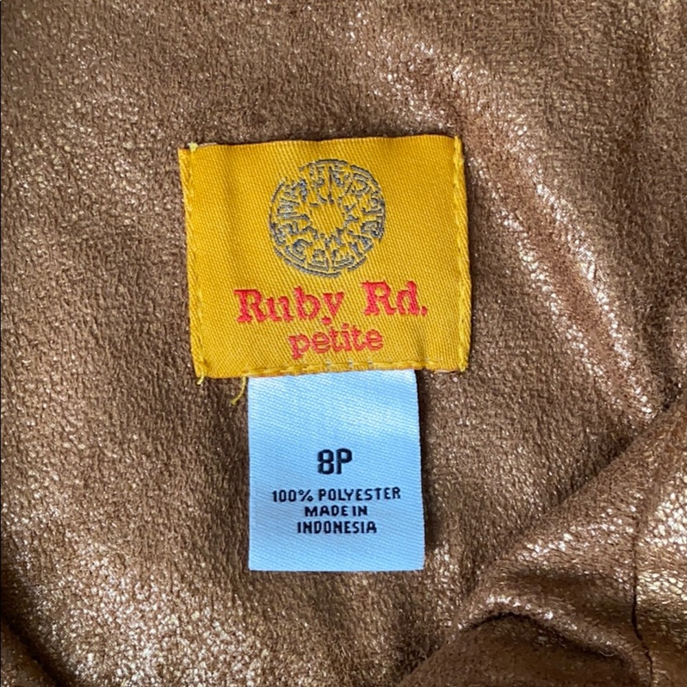 Ruby Rd. Lightweight Metallic Zip-up Jacket - Picture 4 of 11